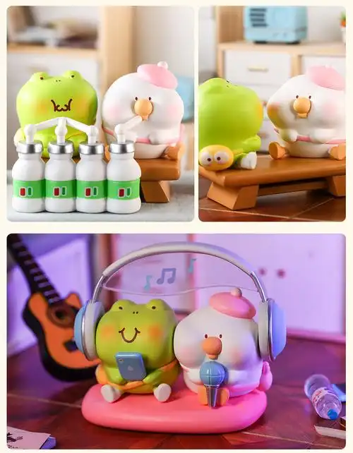 toby两小无猜系列盲盒可爱秃比青瓜萌娃手办公仔潮玩摆件大隐藏拆盒