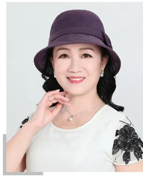 中年妇女太阳帽遮阳帽中老年人帽子女夏天防嗮春夏老人奶奶透气凉妈妈