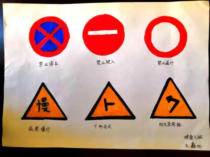 文明交通从小抓起——抚幼开展交通标志我来画亲子绘画活动