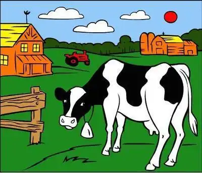 简笔画彩色欢乐牧场简笔画快乐动物农场简笔画欢乐的牧场简笔画牧场儿