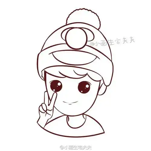 q版明星简笔画:林更新