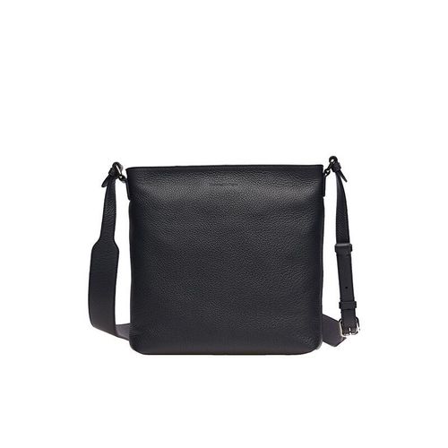 ermenegildo zegna 杰尼亚深蓝色牛皮斜挎单肩包c1245d toe nav