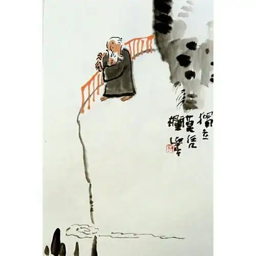 欣赏吧道在足下李迎春禅画小品来了