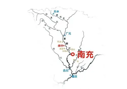 嘉陵江文化之南充主城区
