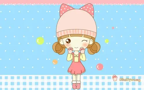 鬼小妞可爱高清桌面壁纸-卡通动漫-壁纸下载-美桌网