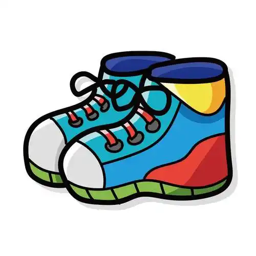 鞋子简笔画 鞋子简笔画彩色