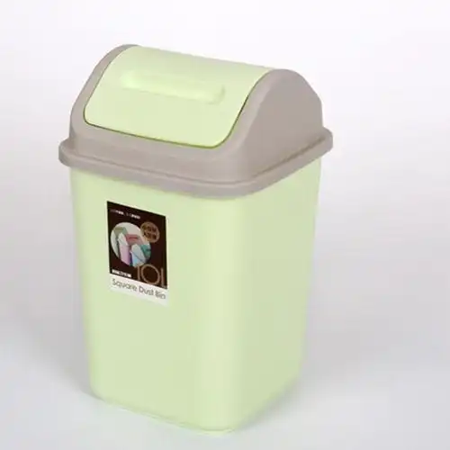 家用摇盖垃圾桶客厅厨房垃圾桶翻盖式大号卫生间厕所便捷带盖垃圾篓