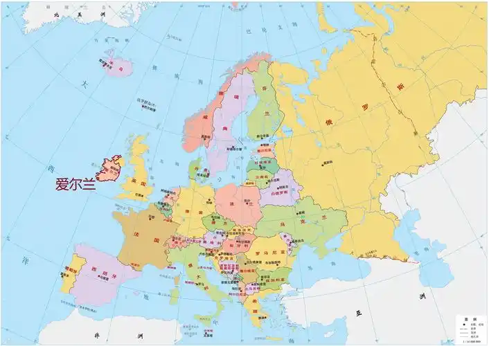 爱尔兰位置图