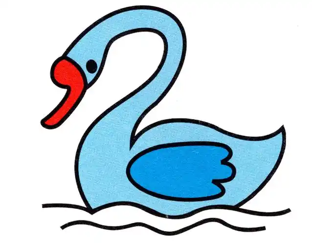 天鹅怎么画才漂亮,画一只美丽的小天鹅的画法