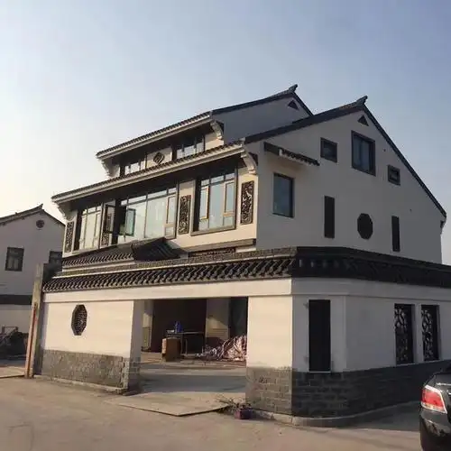 红色瓦 小青瓦 古建红瓦 四合院屋顶青瓦