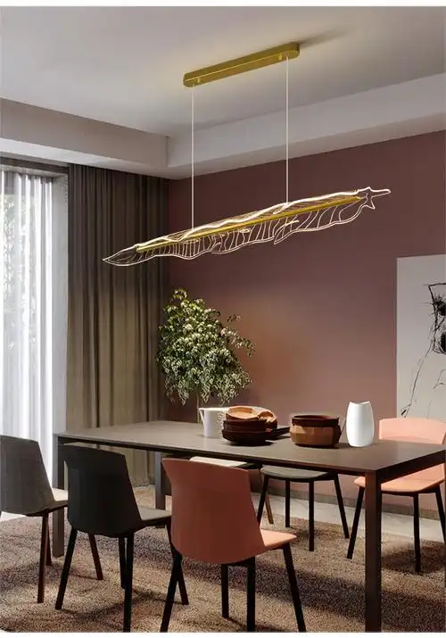 navcon饭厅灯餐桌灯北欧餐厅吊灯饭厅led现代简约创意中式轻奢茶室款