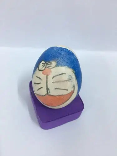 磁县白土镇白土学校四年级鸡蛋彩绘作品展示