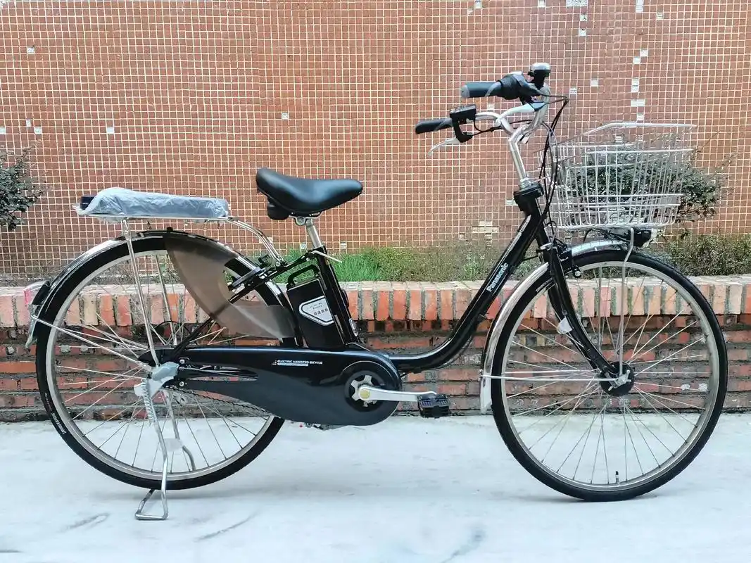 日本松下26寸新款黑色液晶电助力自行车