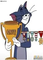 汤姆猫为主要题材,制作了一系列的单身冠军熬夜冠军等奖杯表情包图片