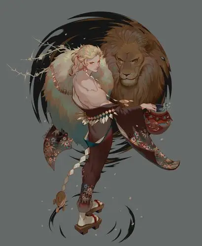 星座拟人 狮子座 绘师:ly(p id=7457536) 本作品id=65626334
