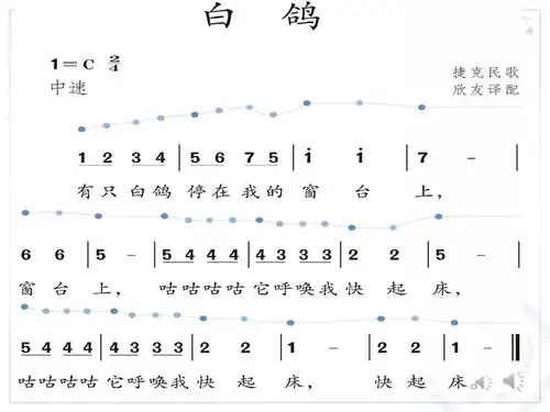 人教版音乐三上第六单元白鸽ppt课件1ppt