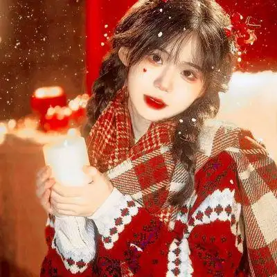 ins红色系新年女头_女生头像_我要个性网