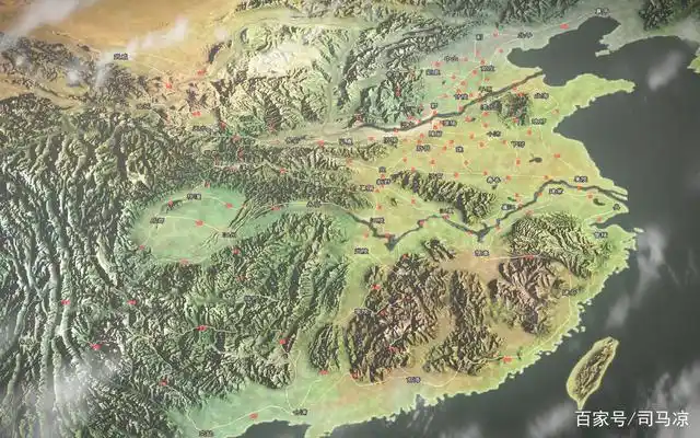 三国时期重要城池分布图