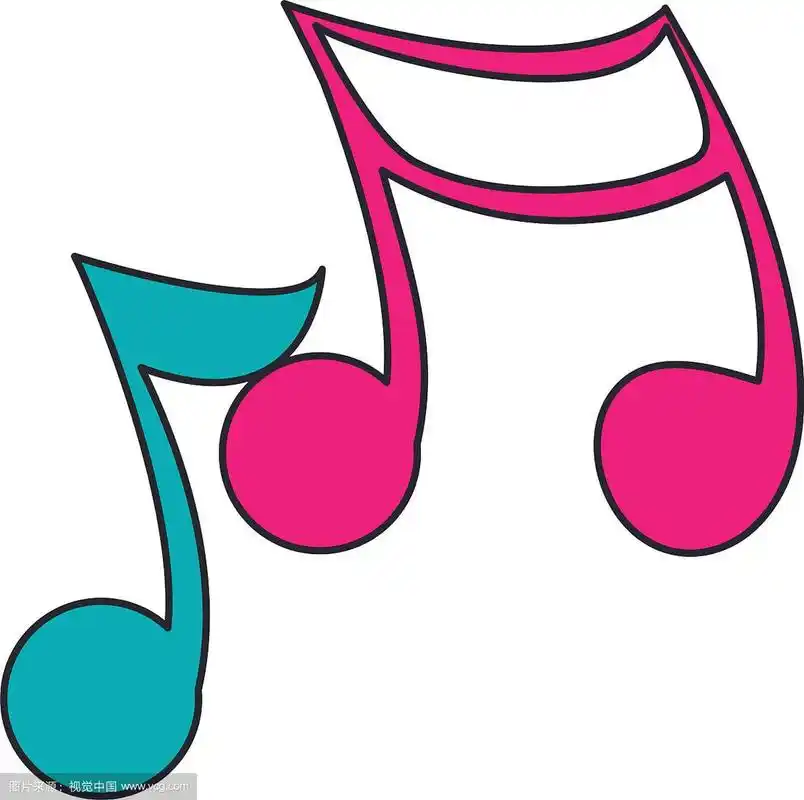 音乐音符符号孤立卡通