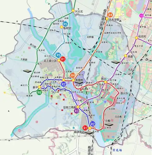 成都新津普兴地铁线路图(成都地铁10线延伸线新津段站点有哪些) -交通