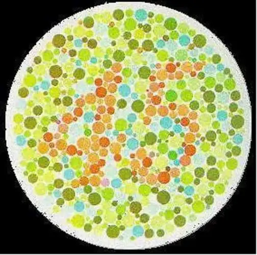 不能分辨红色者为红色盲,不能分辨绿色者为绿色盲,不能分辨蓝色者为蓝