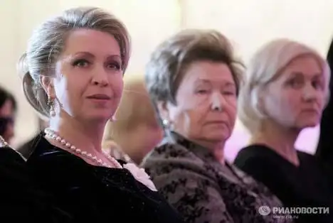 总统叶利钦遗孀奈娜·叶利钦娜,12月3日在俄罗斯政府接待中心出席第三