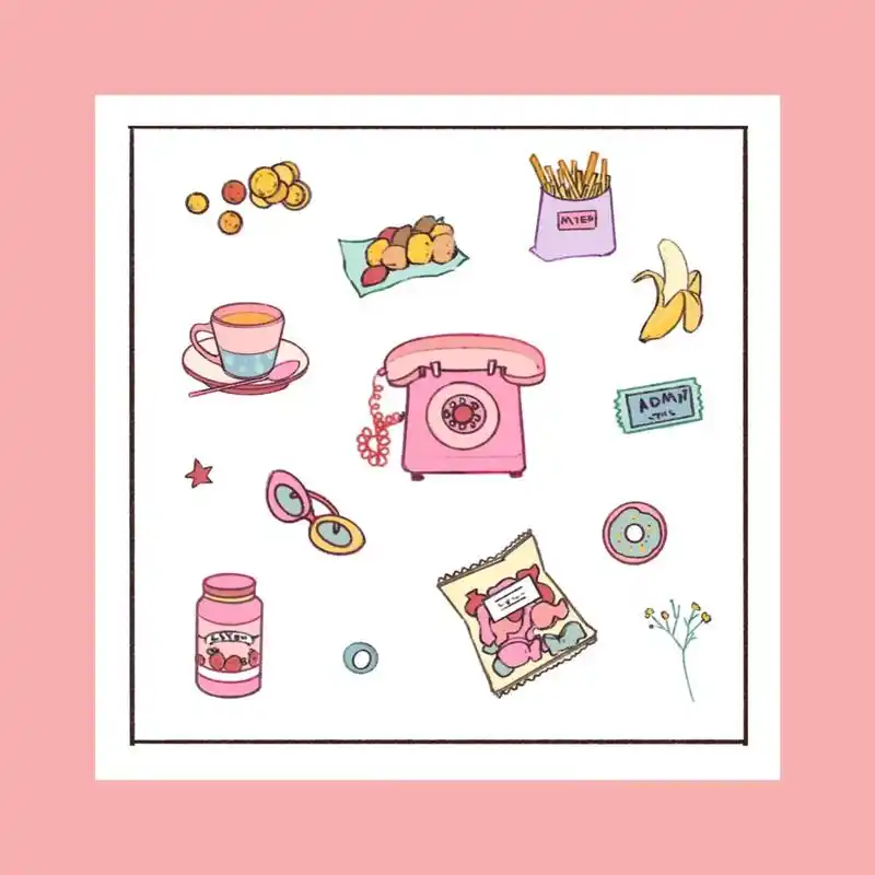 可爱小物件速写.#procreate绘画 #可爱贴纸 #ip - 抖音