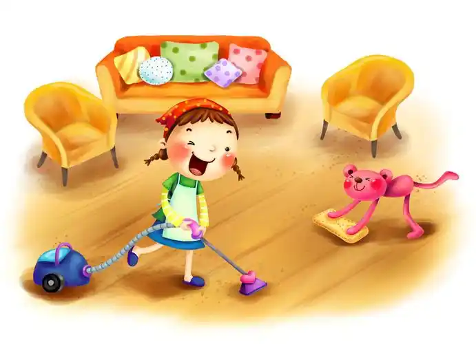 住酒店,有服务生帮我们收拾房间,在家需要自己收拾,因为自己还要住很