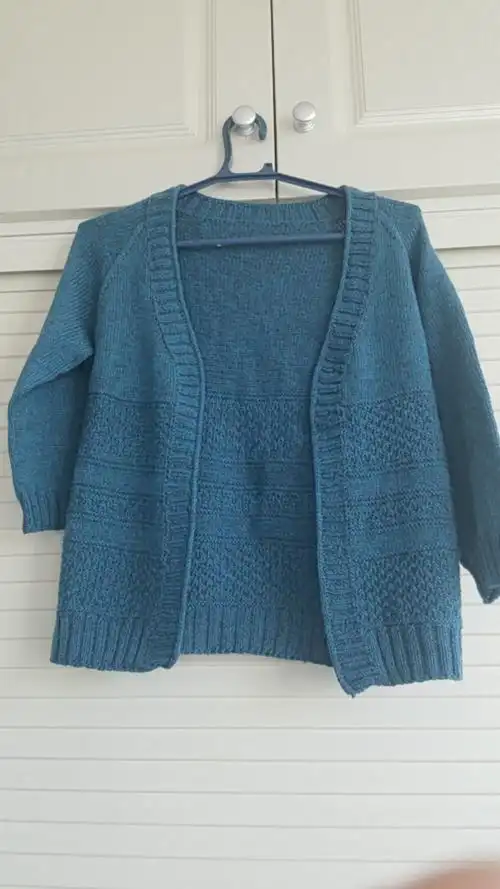 【开衫】《浅唱七夕》蕾蕾的妈 为爱而织:给老公织的毛衣