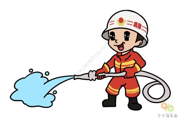 消防员简笔画如何画