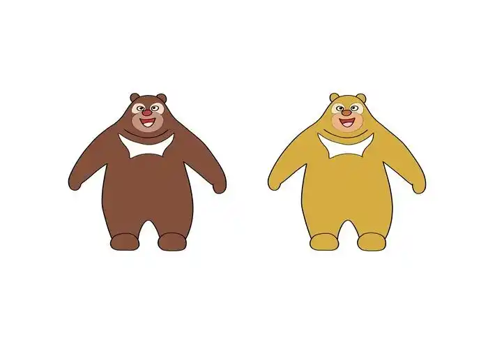 熊大熊二简笔画图片 熊大熊二怎么画