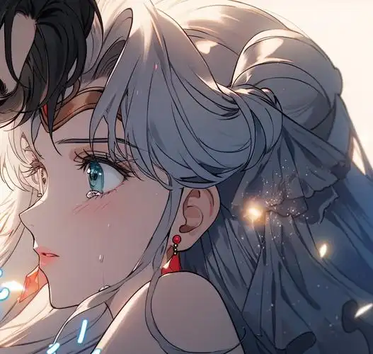 90s复古情侣头像 美女哭泣 ai①