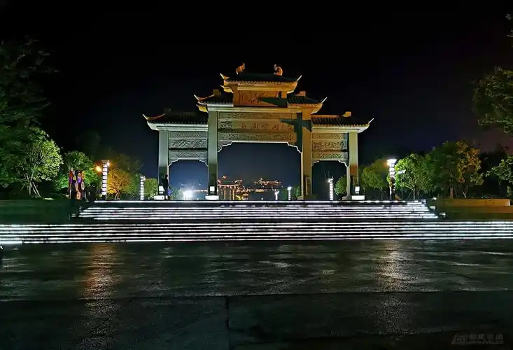 建阳西区生态城夜景