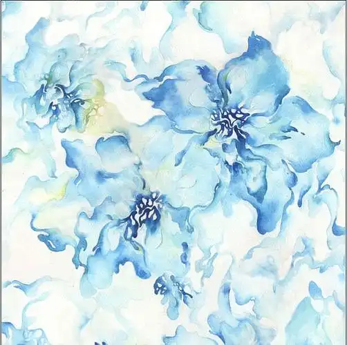 水彩印花花卉图案