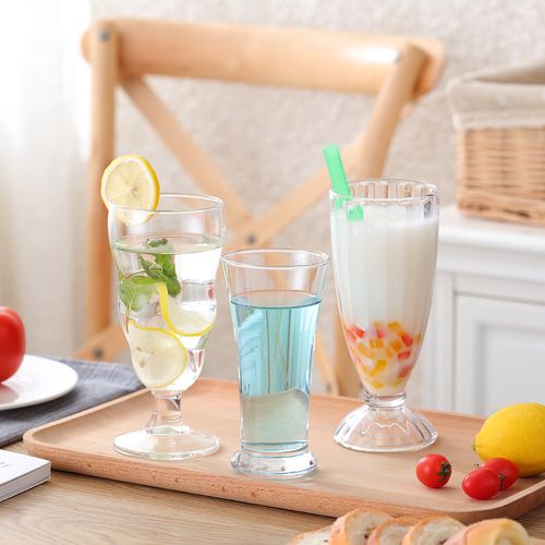 玻璃杯子甜品杯奶茶杯果汁杯沙拉杯饮料杯冰淇淋奶昔杯冷饮杯