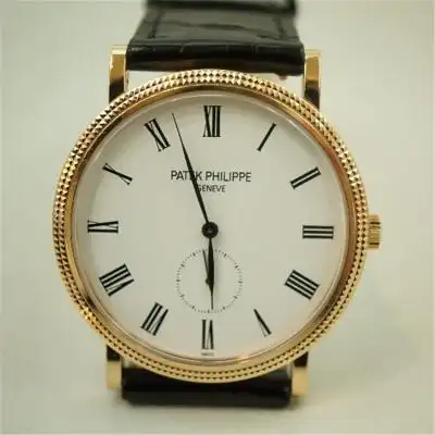 【中古】patek philippe 百达翡丽 750玫瑰金手动机械男表