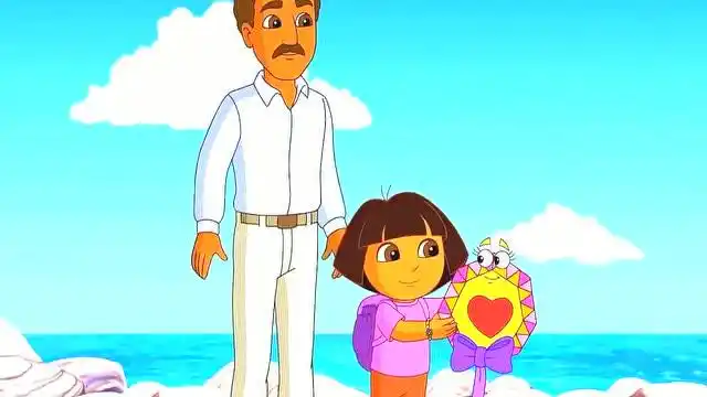 爱探险的朵拉:朵拉一家快乐的放鹞子