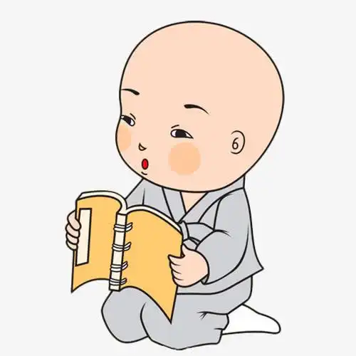 卡通手绘小和尚