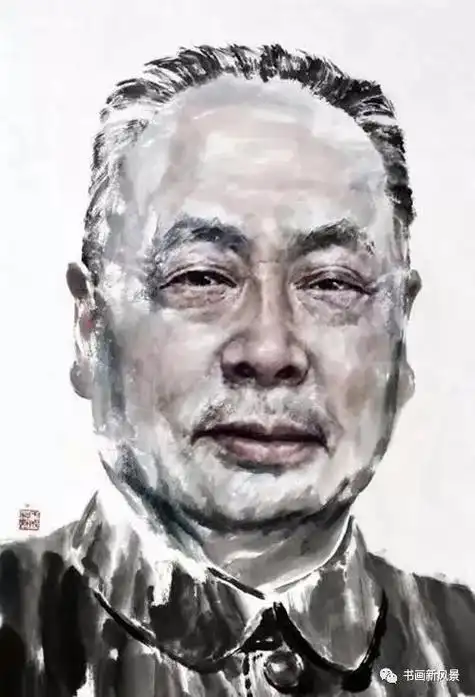 看看他画的这组名人肖像