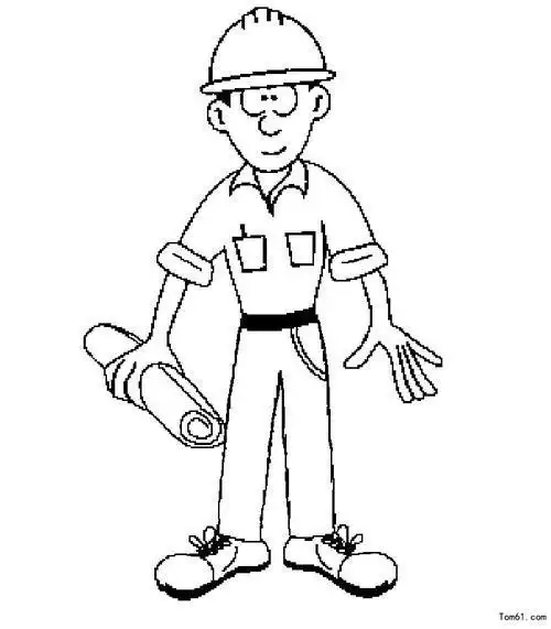 各个职业人物简笔画