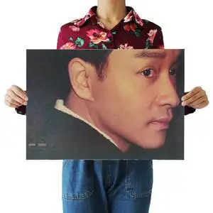明星海报油画海报贴纸墙贴张国荣明星海报卧室墙画客厅挂画老海报