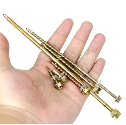 8m6.3外六角钻尾螺钉 彩钢瓦燕尾钉 自攻自钻螺丝 钻铁皮 钻尾4.