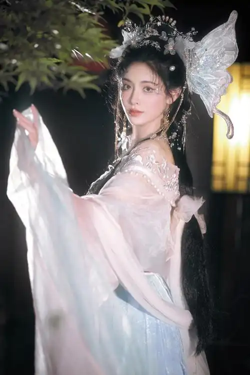许佳琪古风蝴蝶仙子造型##许佳琪蝴蝶仙子古风写真