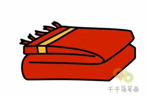 卡通手绘简笔画书本带着表情的红色书本简笔画大全