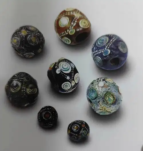 古珠分享战国琉璃蜻蜓眼珠