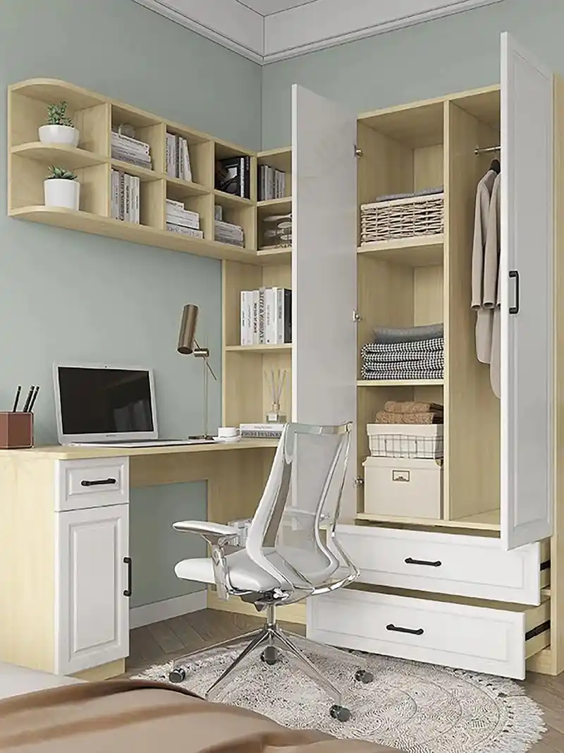 我太爱啦转角书桌衣柜一体小户型之光