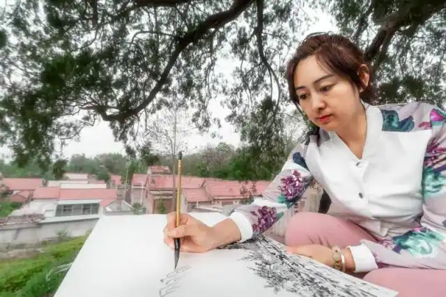 山东女画家高红梅国画山水作品鉴赏