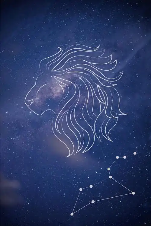 狮子座星座背景图