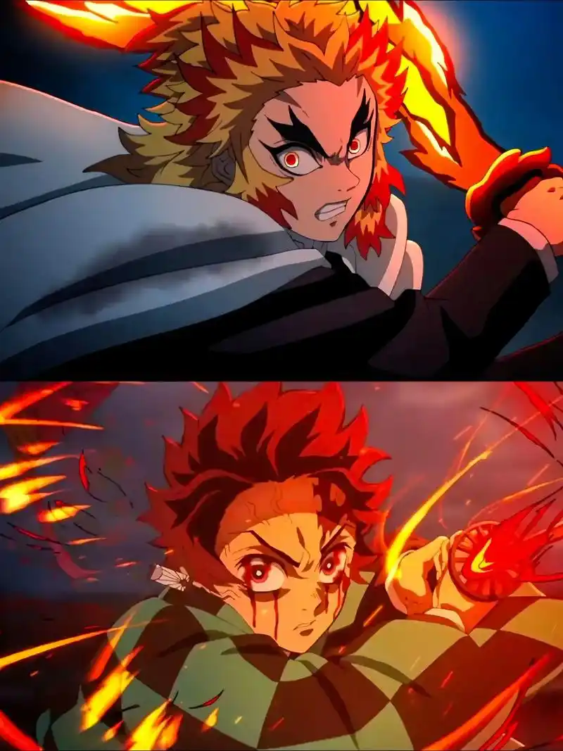 我学着你的样子保护他们#鬼灭之刃 #炼狱杏寿郎 #炎柱 #灶 - 抖音