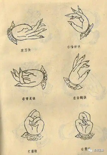 龙虎山天师府秘传手诀图